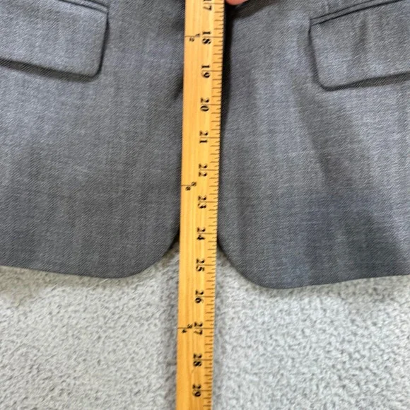 Banana Republic Women's Gray Herringbone Blazer Jacket Size 4 - Picture 5 of 8